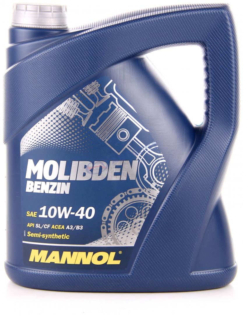 Масло моторное Mannol Molibden 10W40 [SLCF-4,CF] полусинтетическое 4л