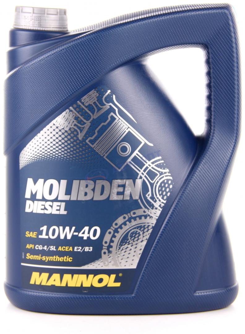 Масло моторное Mannol Molibden 10W40 [SJCF-4,CF,CG-4] полусинтетическое 5л