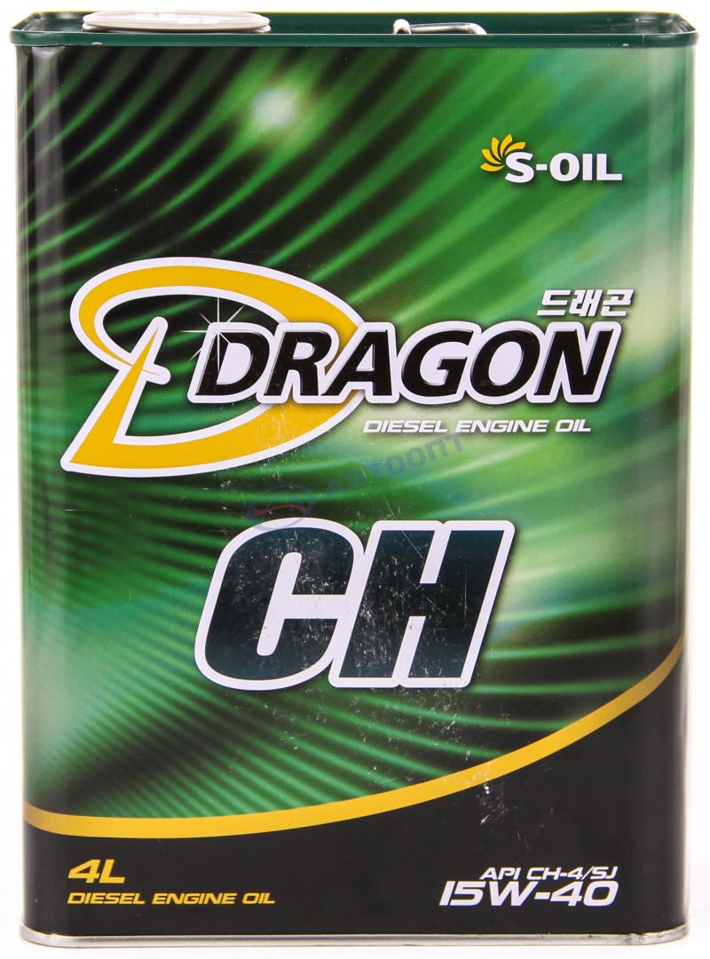 Масло моторное Dragon Diesel 15W40 [SJCH-4] полусинтетическое 4л (металлическая канистра)
