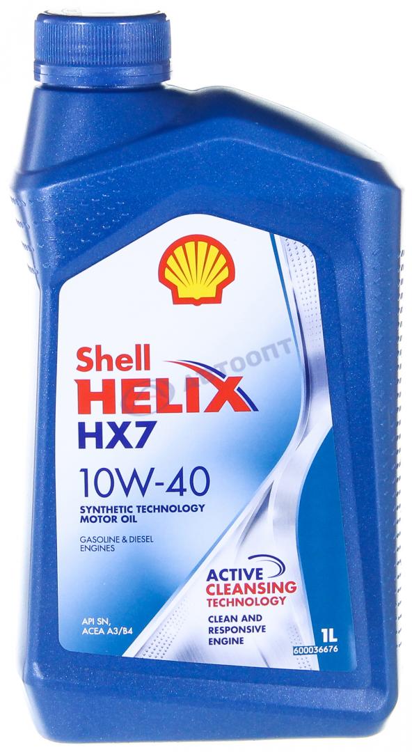 Масло моторное Shell Helix HX7 10W40 [SNCF] полусинтетическое 1л