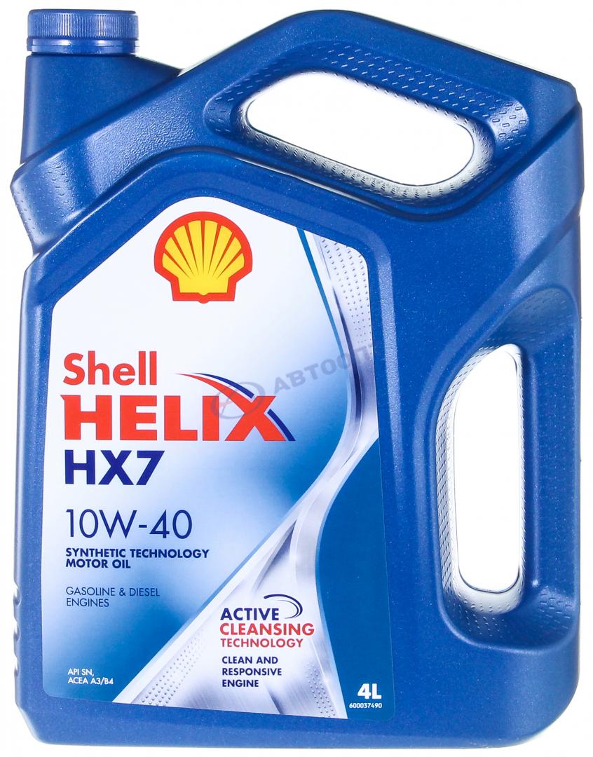 Масло моторное Shell Helix HX7 10W40 [SNCF] полусинтетическое 4л