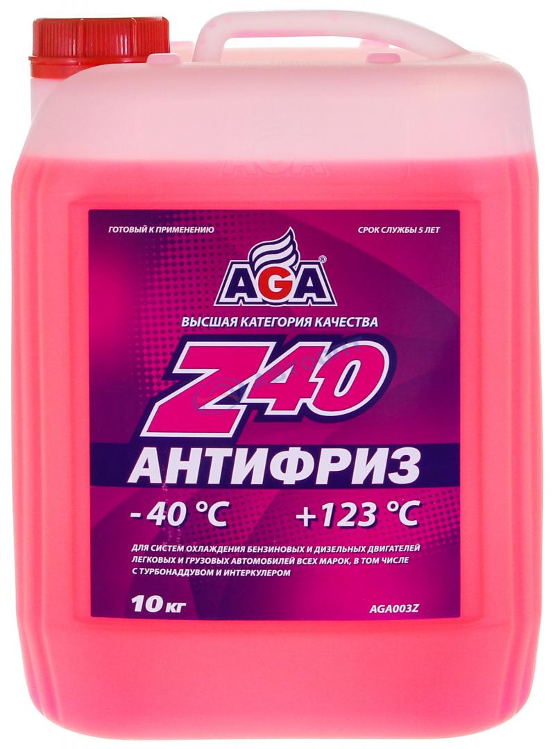Антифриз AGA Z40 AGA003Z (красный) G12 10кг