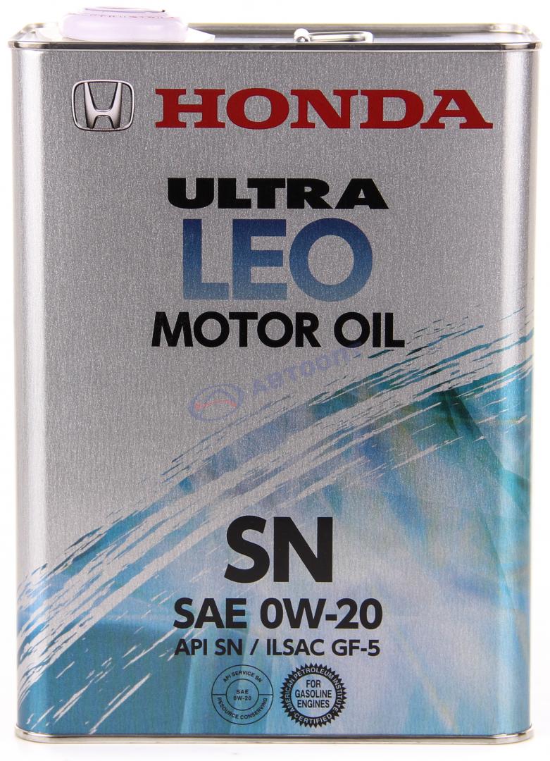 Масло моторное Honda Ultra leo 0W20 [SNGF-5] полусинтетическое 4л (металлическая канистра)