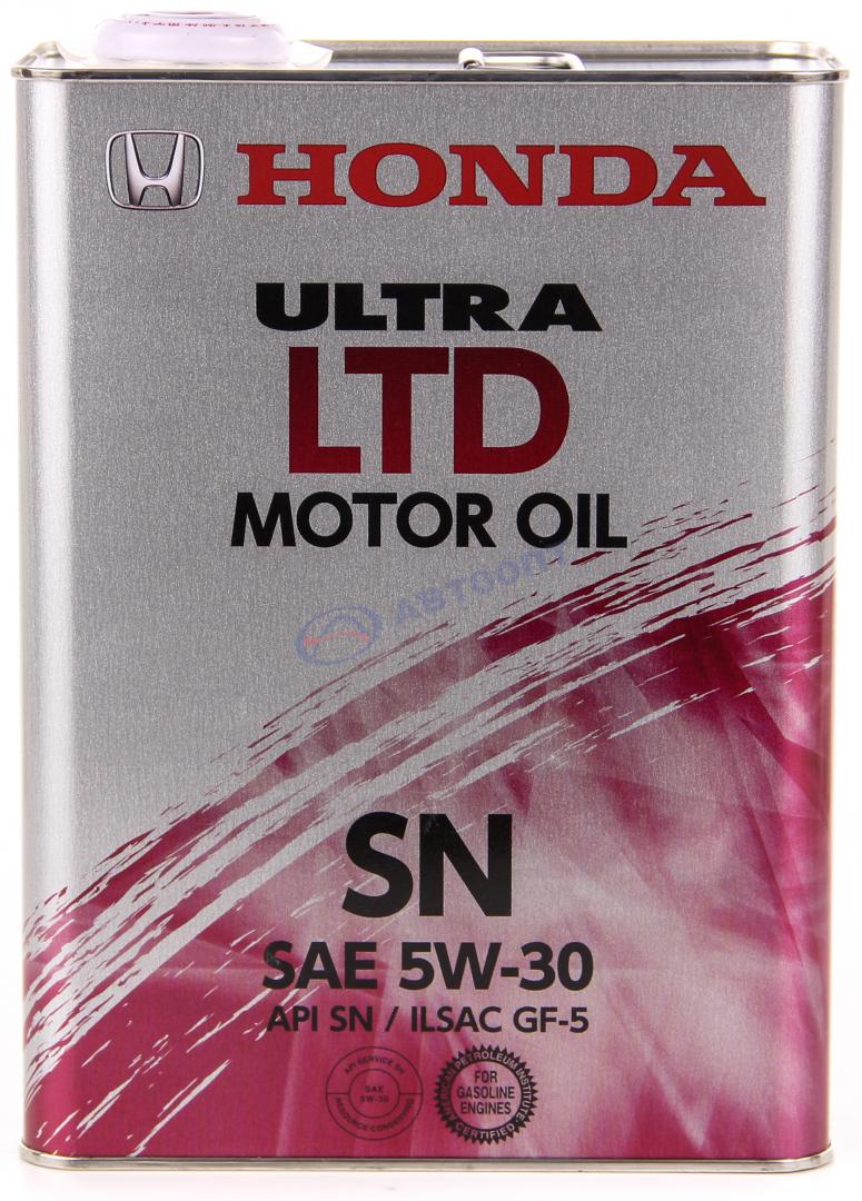 Масло моторное Honda Ultra ltd 5W30 [SNGF-5] полусинтетическое 4л (металлическая канистра)