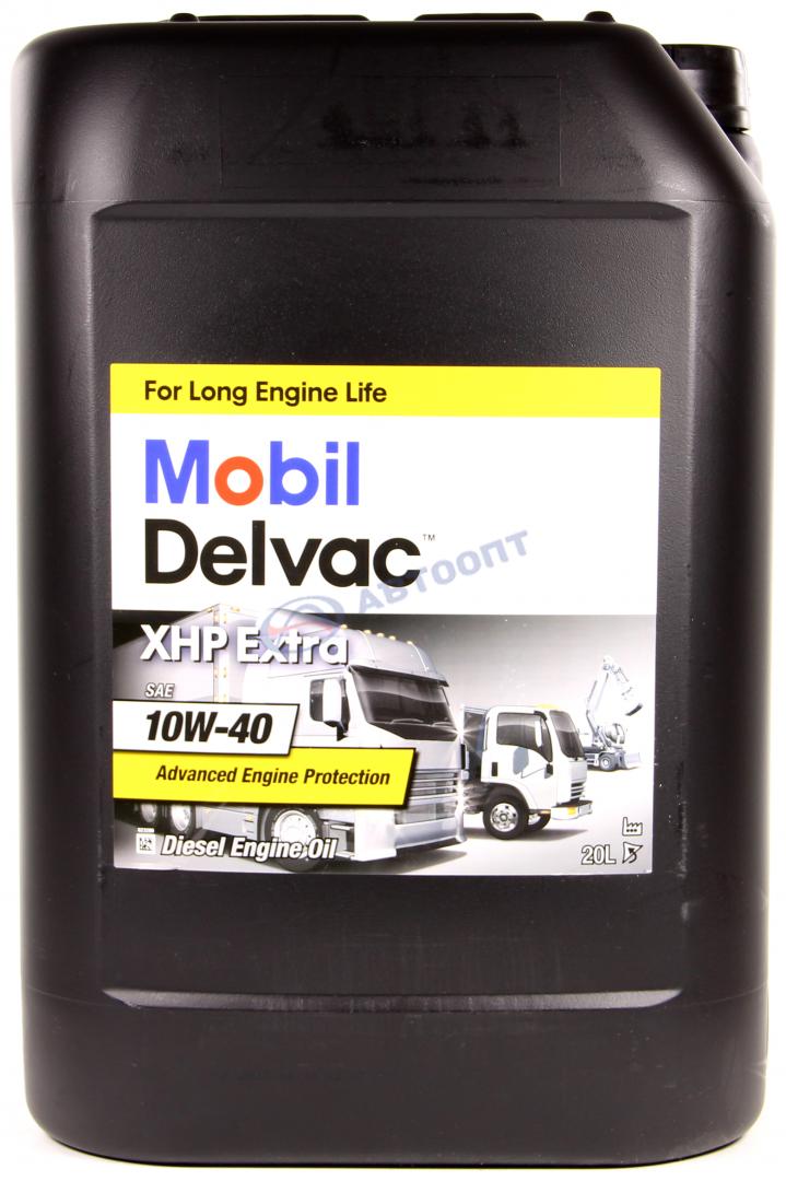 Масло моторное Mobil Delvac XHP Extra 10W40 [CF] синтетическое 20л