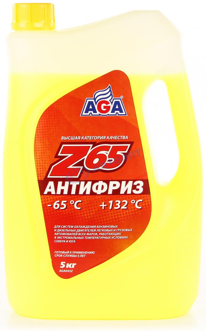 Антифриз AGA Z65 AGA043Z (желтый) G12 5кг