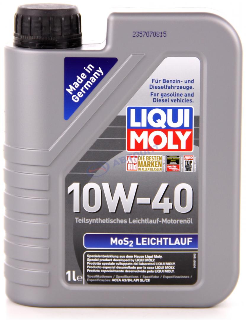 Масло моторное Liqui Moly MoS2 leichtlauf 10W40 [SJCF] полусинтетическое 1л
