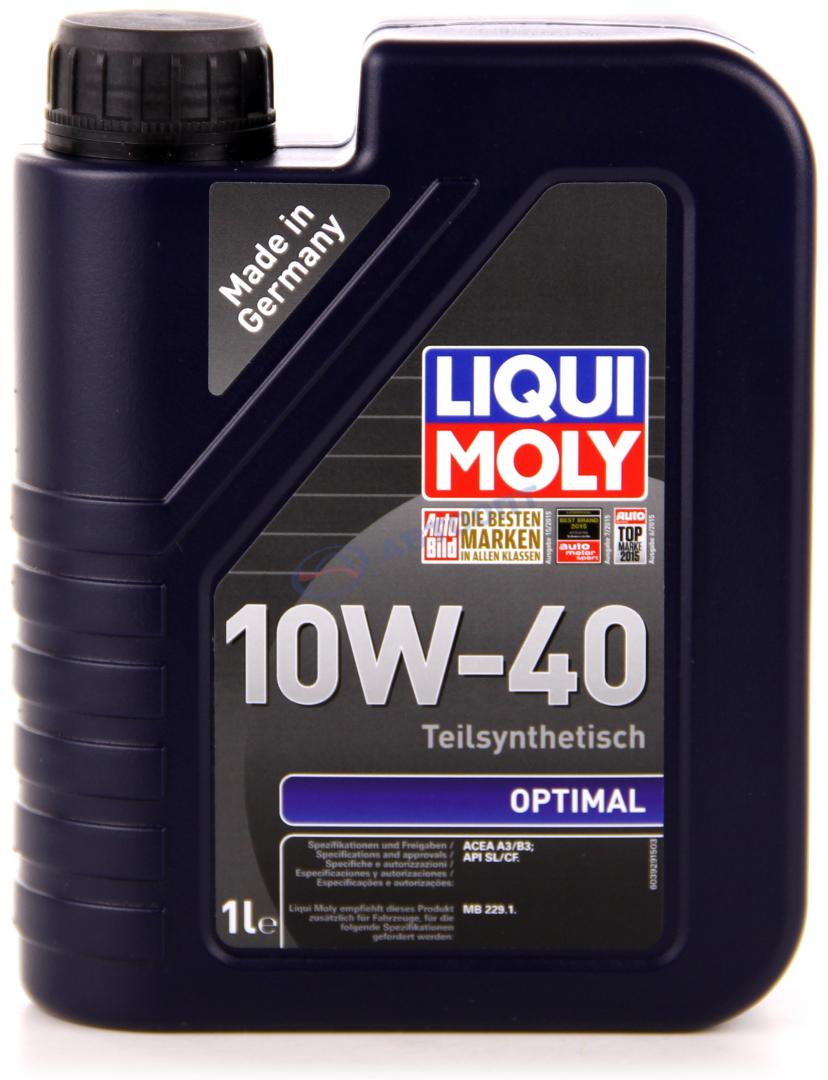 Масло моторное Liqui Moly Optimal 10W40 [SLCF] полусинтетическое 1л