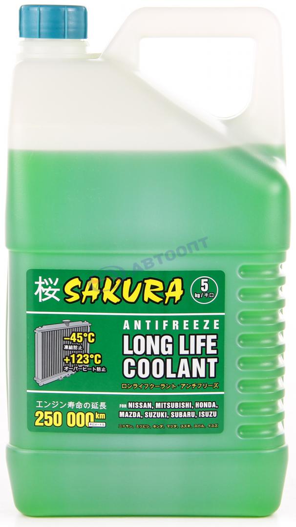 Антифриз Sakura (Тосол-Синтез) Green (зеленый) G12 5кг