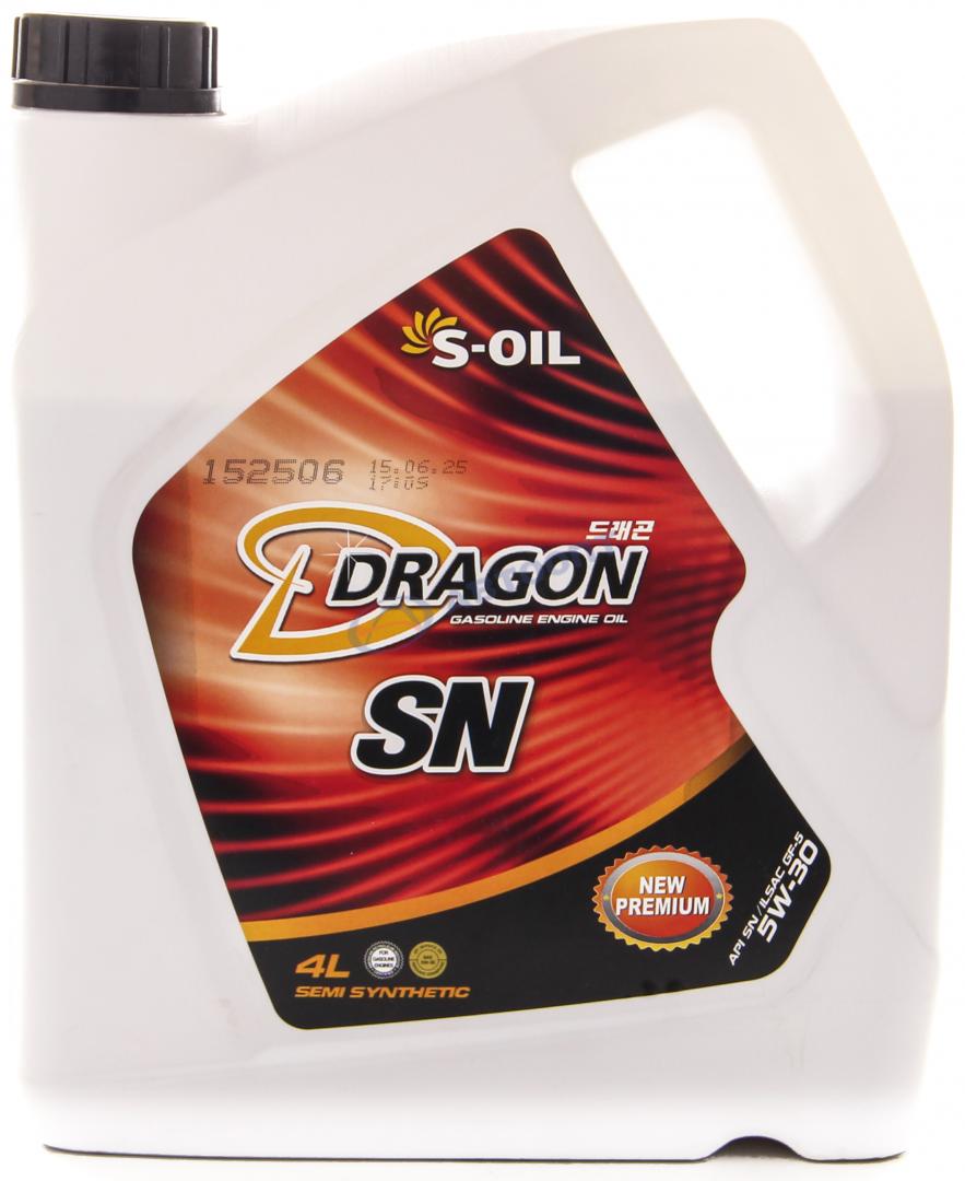 Масло моторное Dragon 5W30 [SNGF-5] полусинтетическое 4л