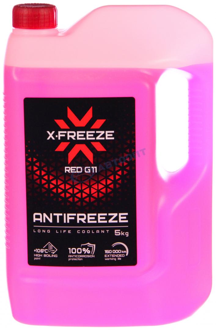 Антифриз X-Freeze Red (красный) G12 5кг
