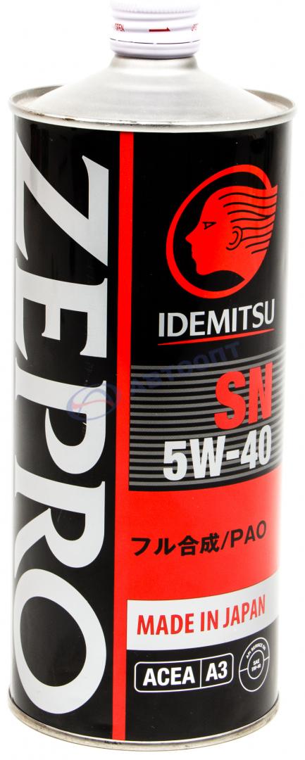 Масло моторное Idemitsu Zepro Racing 5W40 [SN] синтетическое 1л (банка)