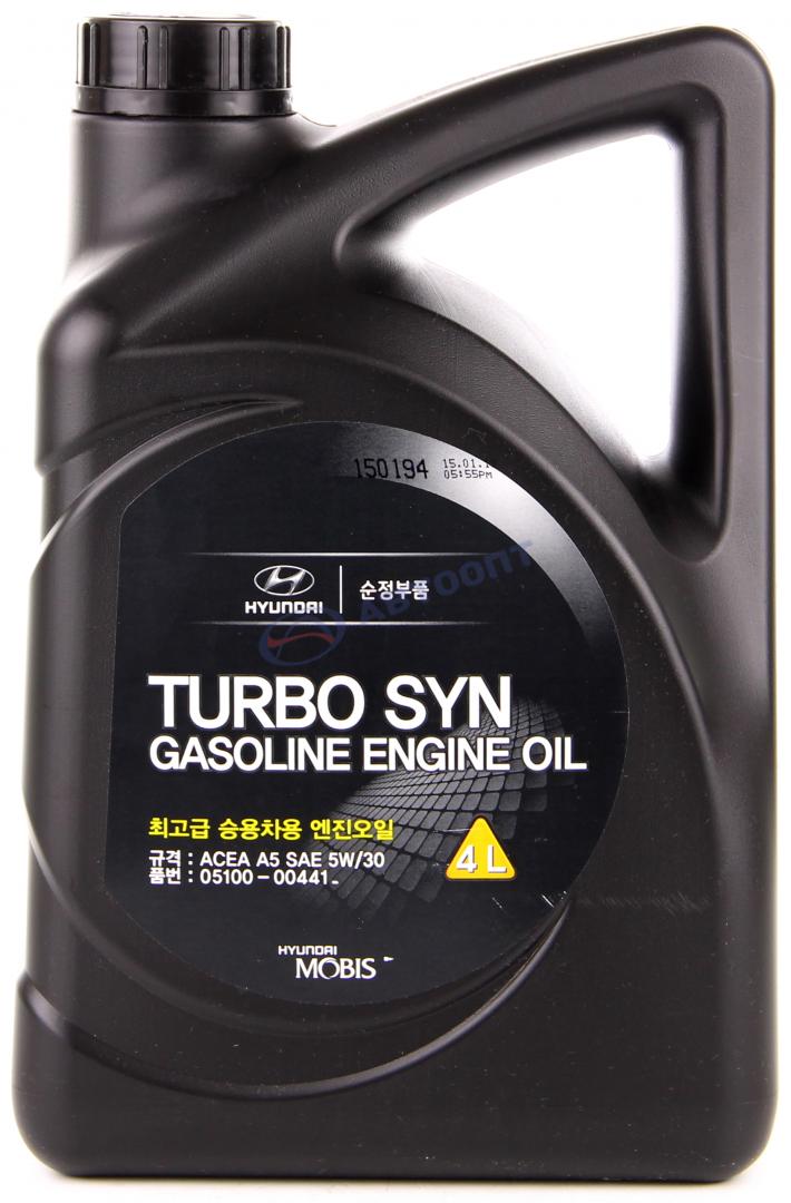 Масло моторное Hyundai,Kia Turbo syn 5W30 [SM] синтетическое 4л
