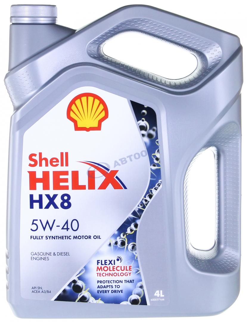 Масло моторное Shell Helix HX8 5W40 [SNCF] синтетическое 4л