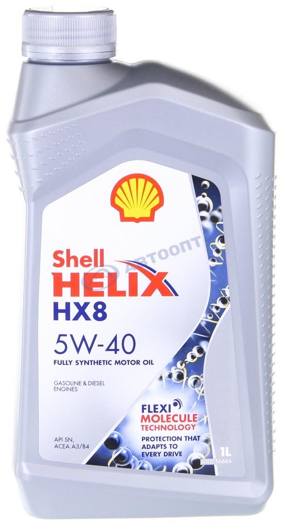 Масло моторное Shell Helix HX8 5W40 [SNCF] синтетическое 1л
