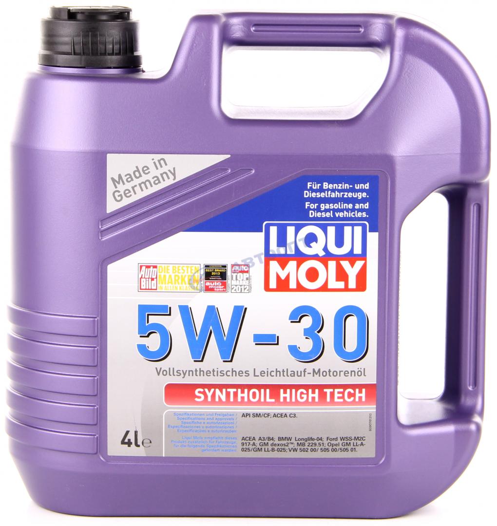 Масло моторное Liqui Moly Synthoil High Tech 5W30 [SMCF] синтетическое 4л