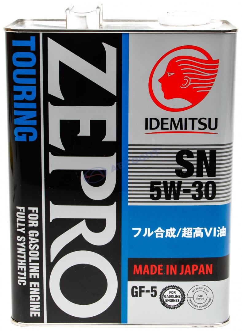 Масло моторное Idemitsu Zepro Touring 5W30 [SNGF-5] синтетическое 4л (металлическая канистра)