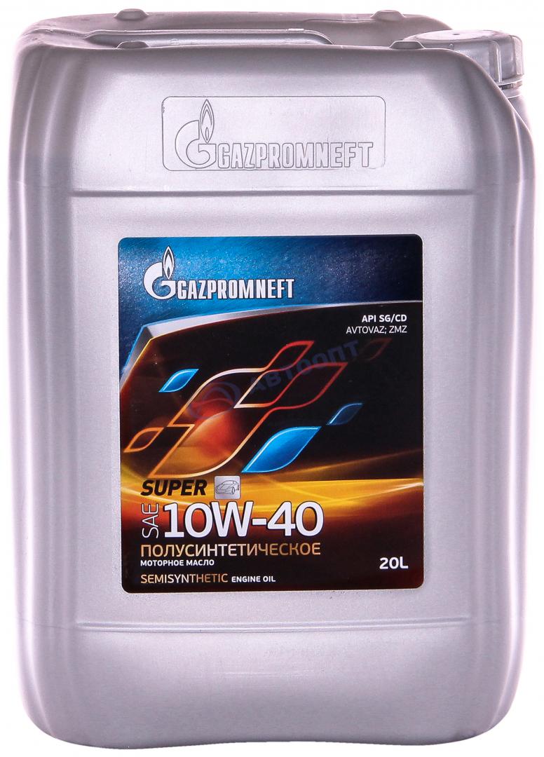 Масло моторное Газпромнефть Super 10W40 [SGCD] полусинтетическое 20л