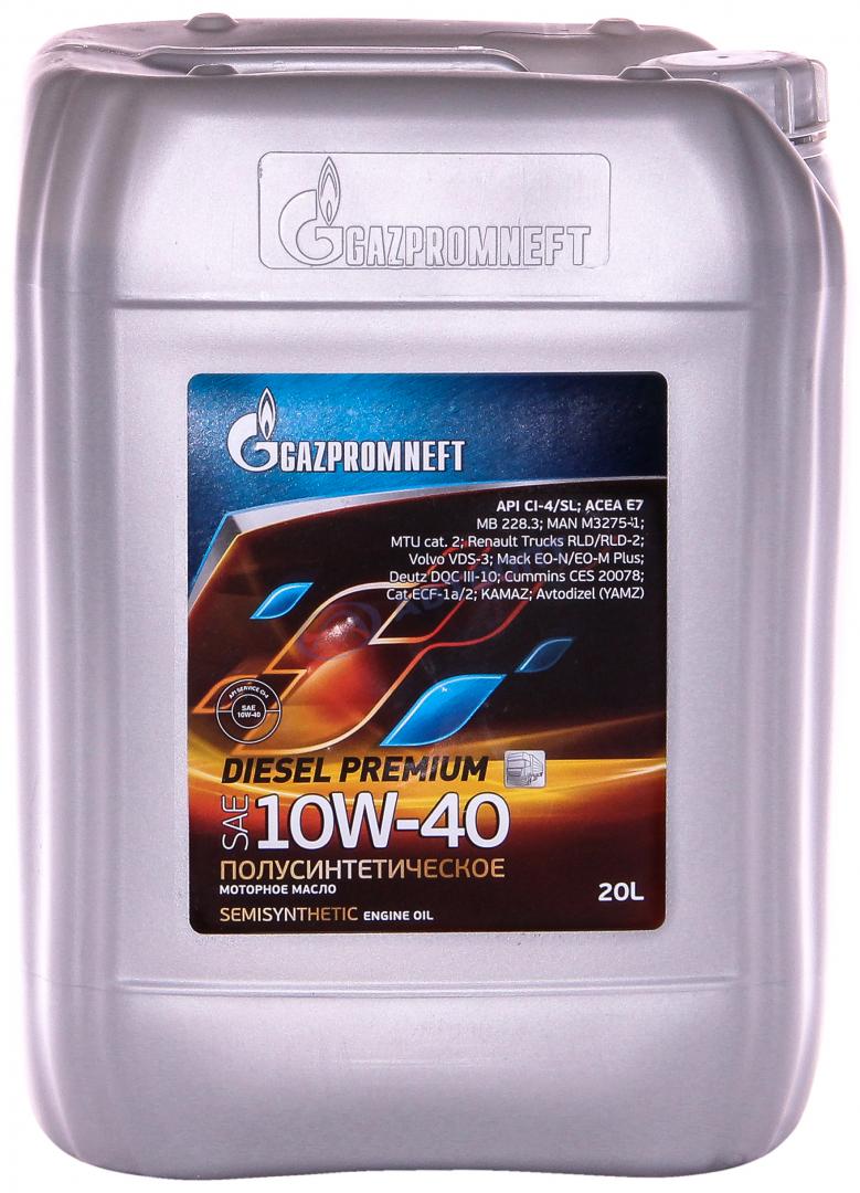 Масло моторное Газпромнефть Diesel Premium 10W40 [SLCI-4] полусинтетическое 20л