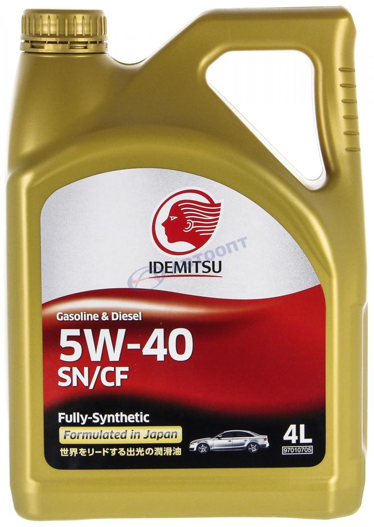 Масло моторное Idemitsu FULLY-SYNTHETIC 5W40 [SNCF] синтетическое 4л