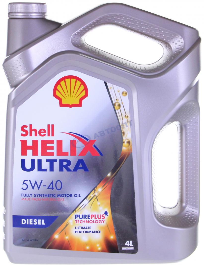 Масло моторное Shell Helix Ultra Diesel 5W40 [CF] синтетическое 4л
