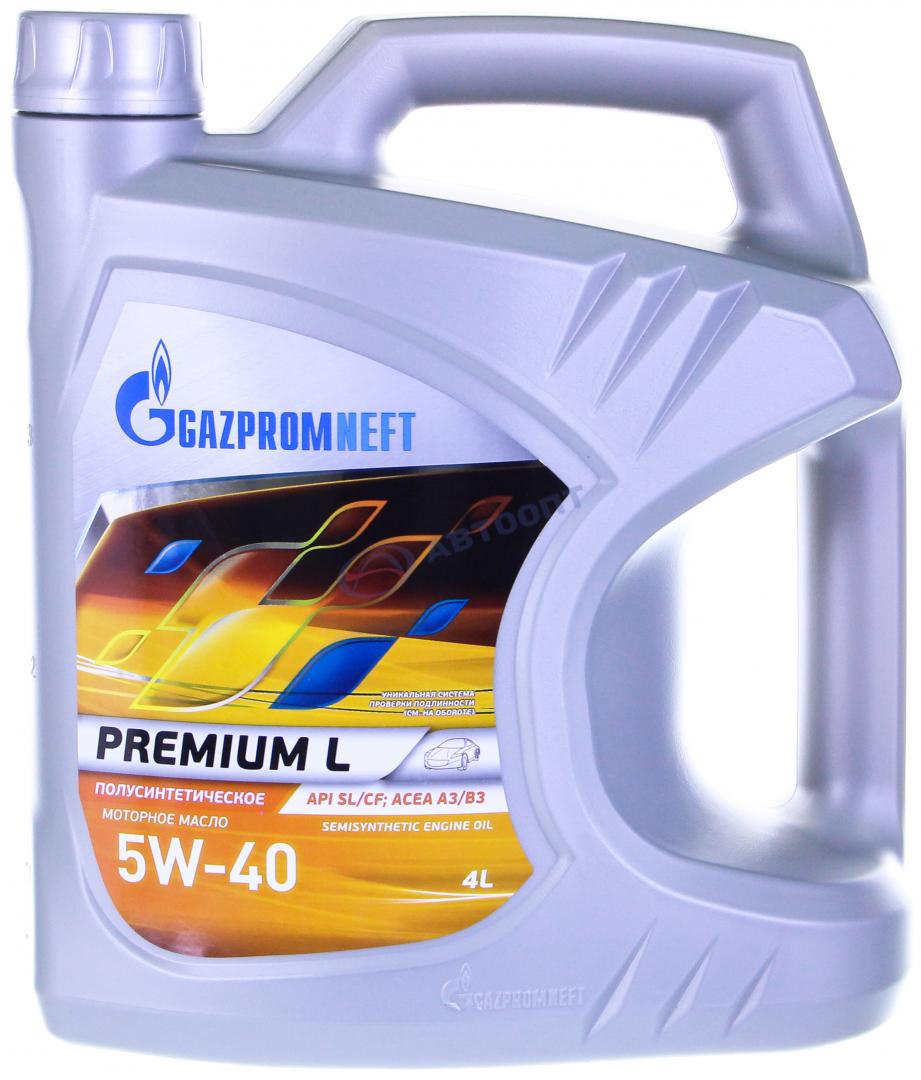 Масло моторное Газпромнефть Premium L 5W40 [SLCF] полусинтетическое 4л