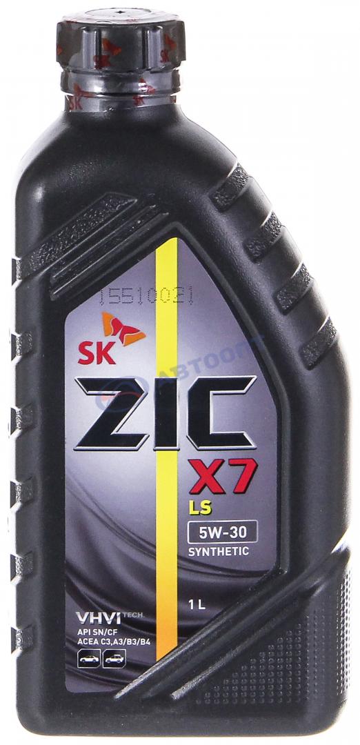 Масло моторное ZIC X7 LS 5W30 [SNCF] синтетическое 1л