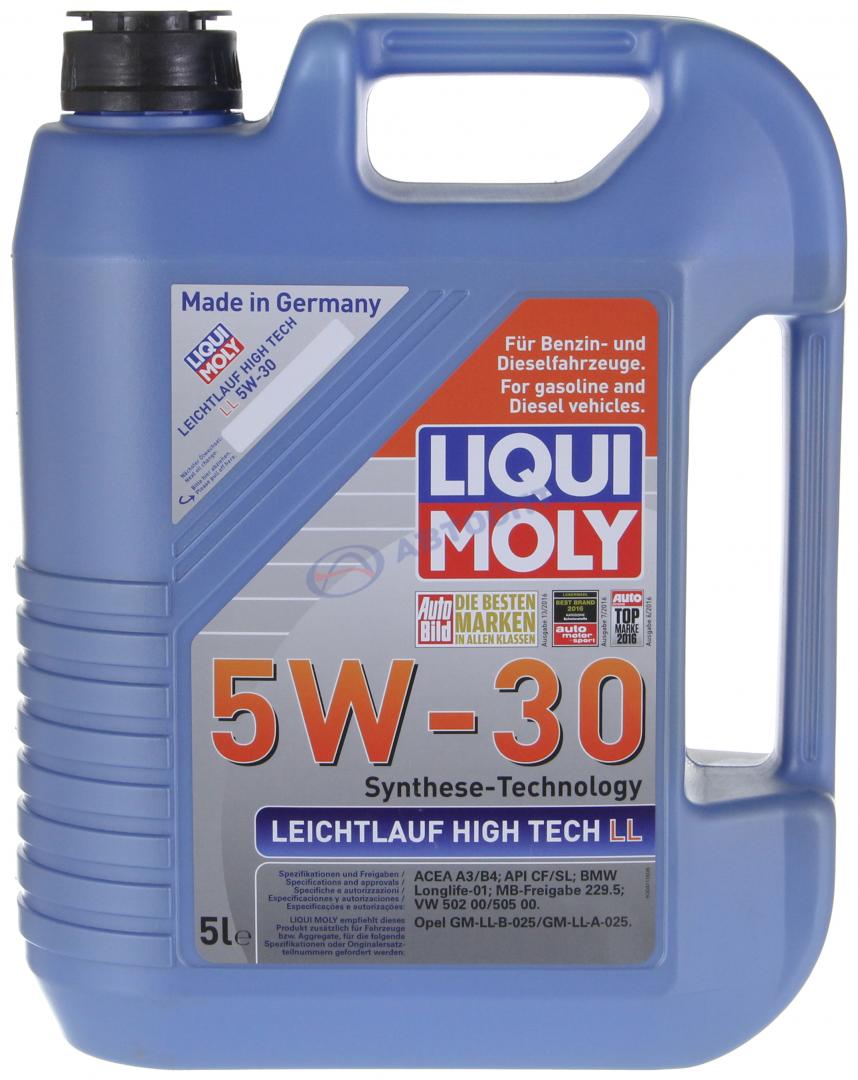 Масло моторное Liqui Moly Leichtlauf High Tech LL 5W30 [SLCF] синтетическое (гидрокрекинг) 5л