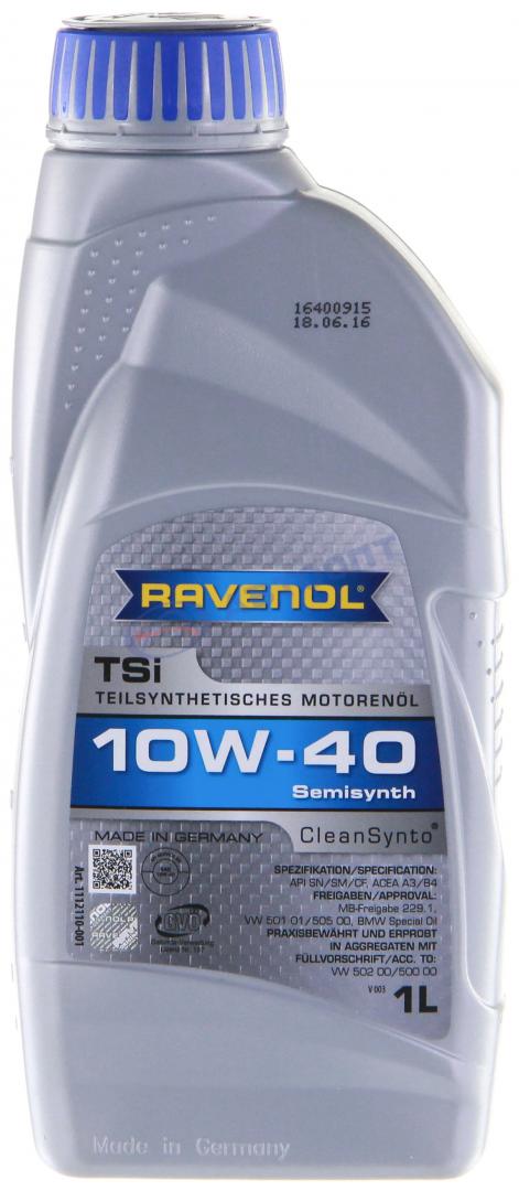 Масло моторное Ravenol TSI 10W40 [SN,SMCF] синтетическое 1л