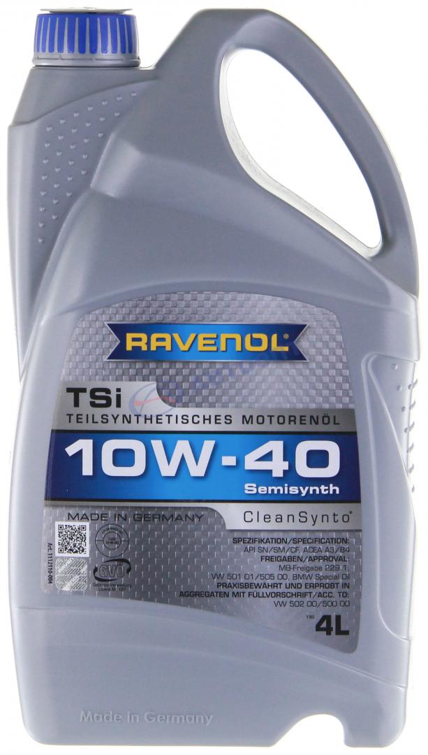 Масло моторное Ravenol TSI 10W40 [SN,SMCF] синтетическое 4л