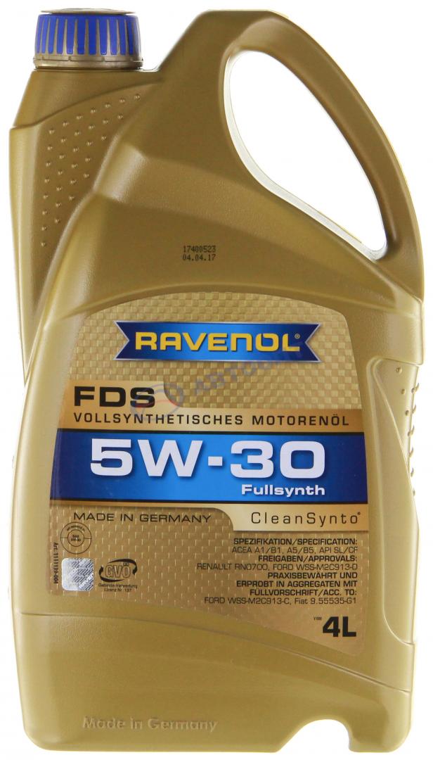 Масло моторное Ravenol FDS 5W30 [SLCF] синтетическое 4л
