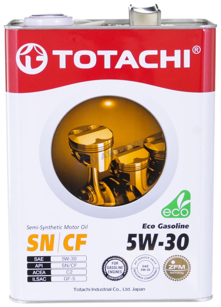 Масло моторное TOTACHI Eco Gasoline 5W30 [SNCFGF-4] полусинтетическое 4л (металлическая канистра)