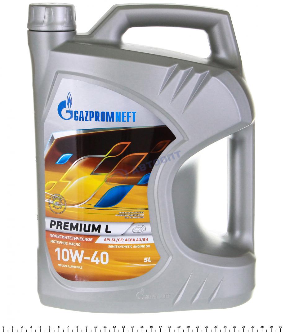 Масло моторное Газпромнефть Premium L 10W40 [SLCF] полусинтетическое 5л