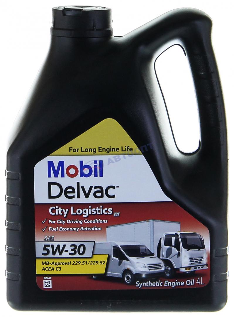 Масло моторное Mobil Delvac CITY Logistics M 5W30 [SL,SM] синтетическое 4л