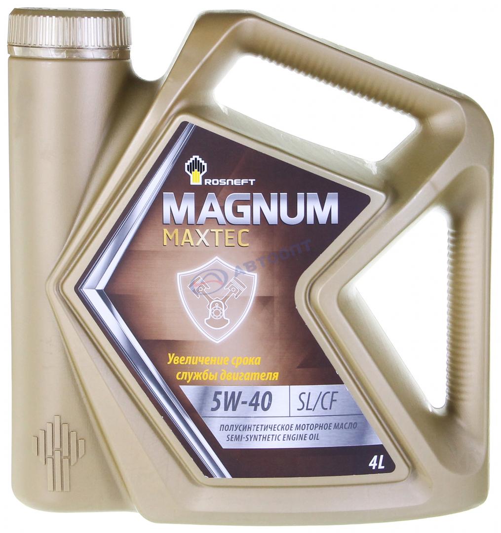 Масло моторное Роснефть Magnum Maxtec 5W40 [SLCF] полусинтетическое 4л