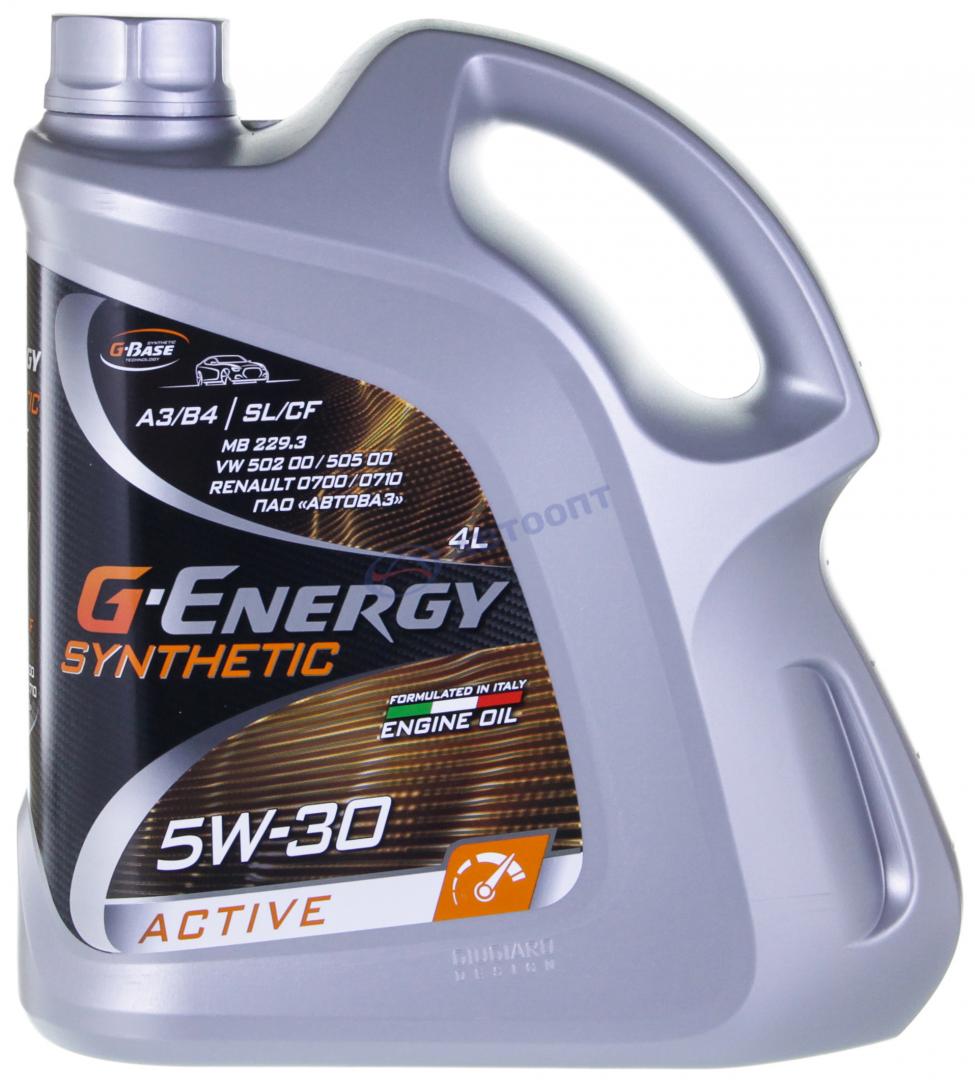Масло моторное G-Energy Active МВ 229.3 5W30 [SLCF] синтетическое 4л