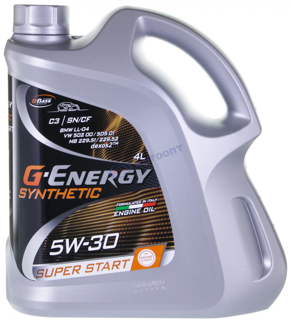 Масло моторное G-Energy Super Start МВ 229.3 5W30 [SNCF] синтетическое 4л