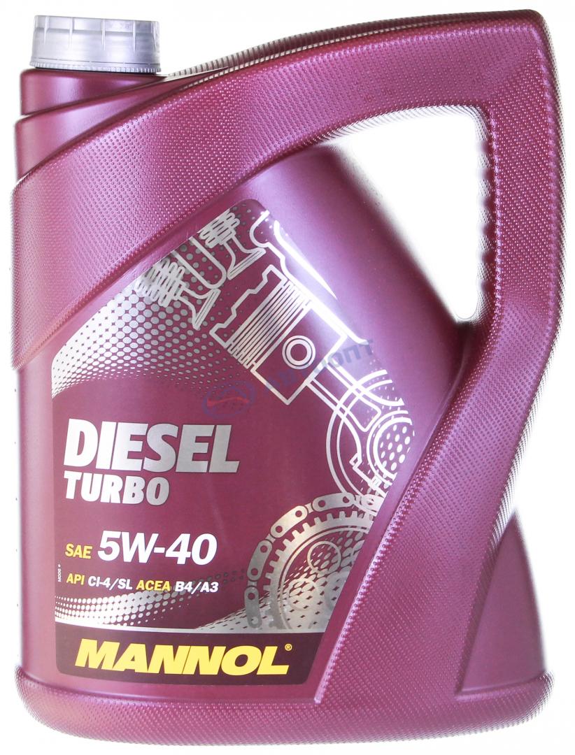Масло моторное Mannol DIESEL Turbo 5W40 [SLCI-4GF-3] синтетическое 5л