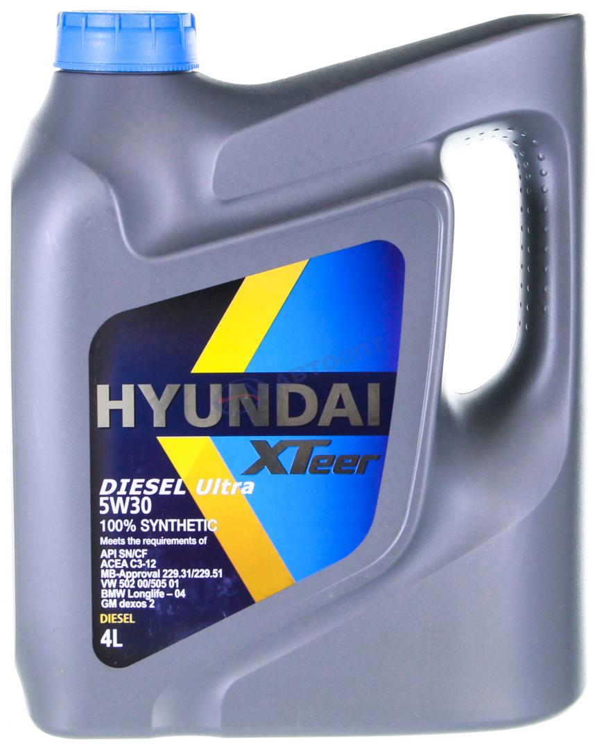 Масло моторное Hyundai XTeer Diesel Ultra 5W30 [SNCF] синтетическое 4л