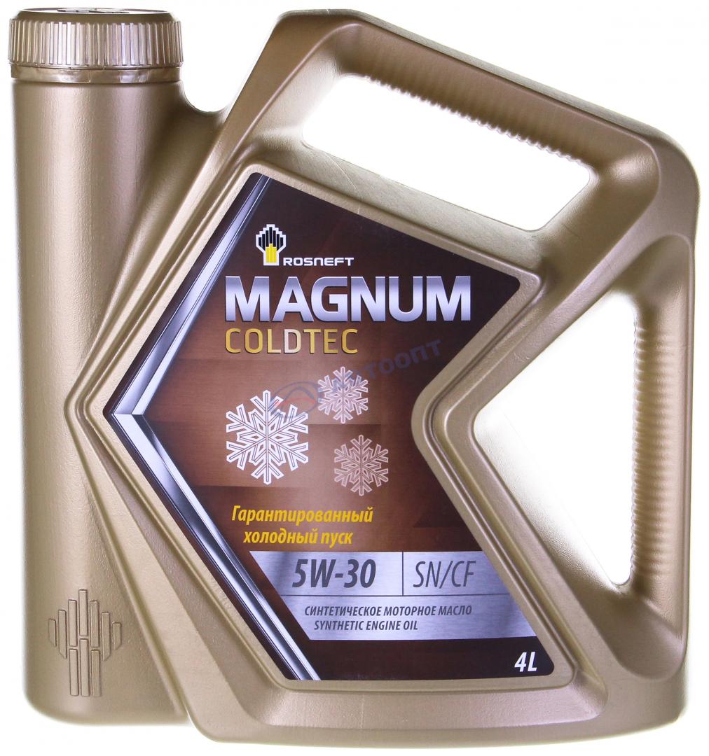 Масло моторное Роснефть Magnum Coldtec 5W30 [SNCF] синтетическое 4л