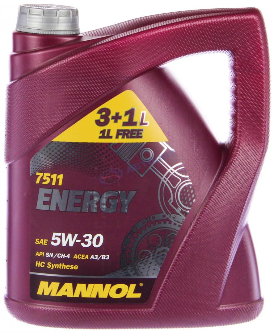 Масло моторное Mannol Energy SL 5W30 [SL] синтетическое 4л (акция)
