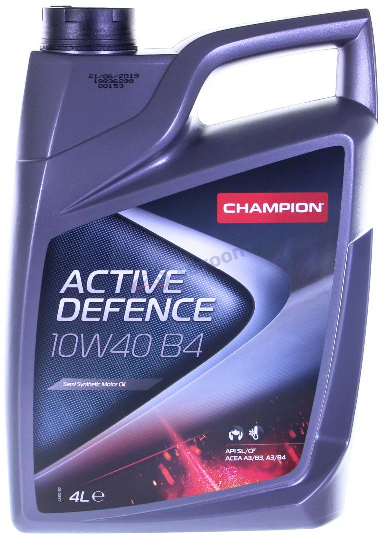 Масло моторное Champion Aktive Defence 10W40 [SLCF] полусинтетическое 4л