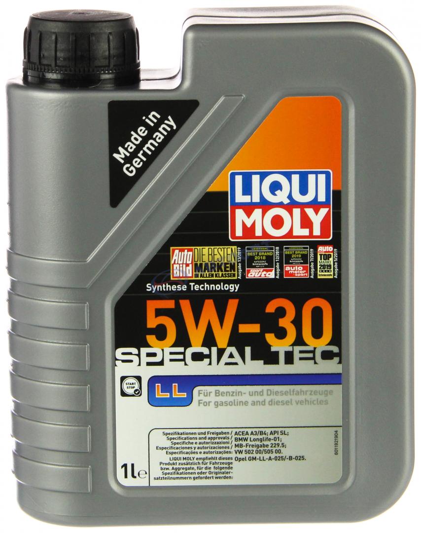 Масло моторное Liqui Moly Special Tec LL 5W30 [SLCF] синтетическое (гидрокрекинг) 1л