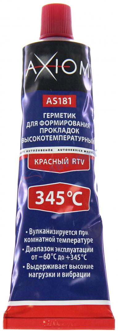 Герметик - прокладка КРАСНЫЙ 85 г высокотемпературный (AS181BB) (без блистера) AXIOM