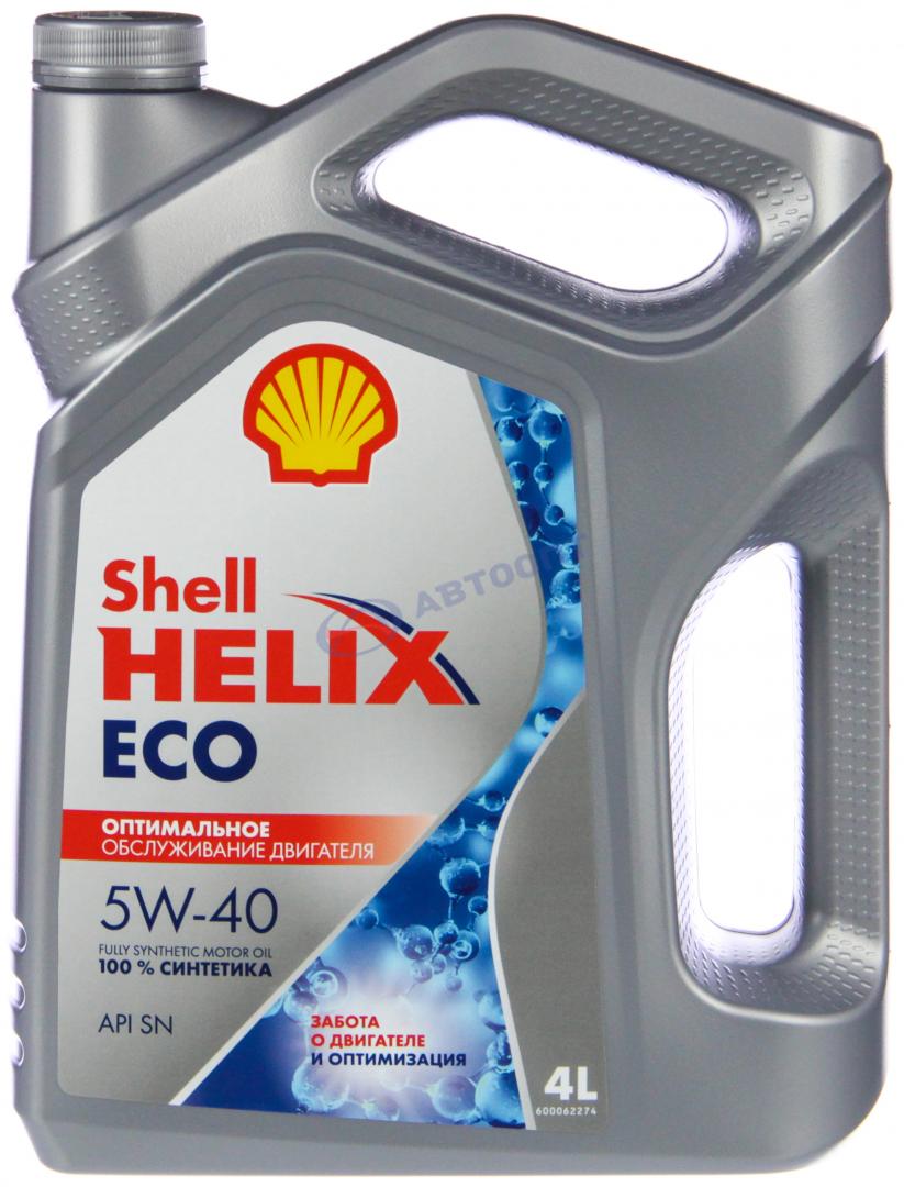 Масло моторное Shell Helix Eco 5W40 [SN] синтетическое 4л