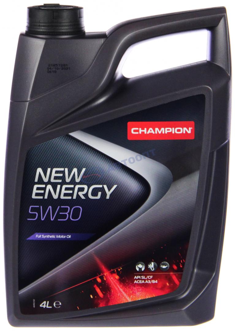 Масло моторное Champion New Energy 5W30 [SLCF] синтетическое 4л