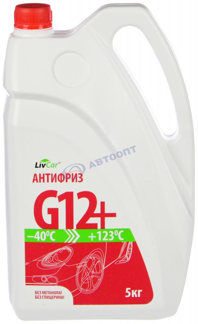 Антифриз Livcar (красный) G12+ 5кг