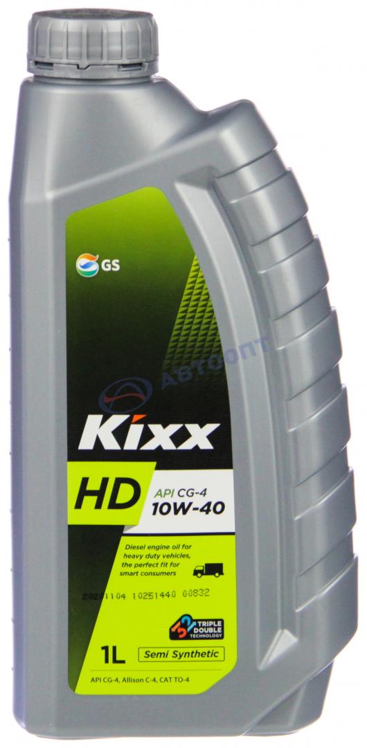 Масло моторное Kixx HD 10W40 [CG-4] полусинтетическое 1л (металлическая канистра)