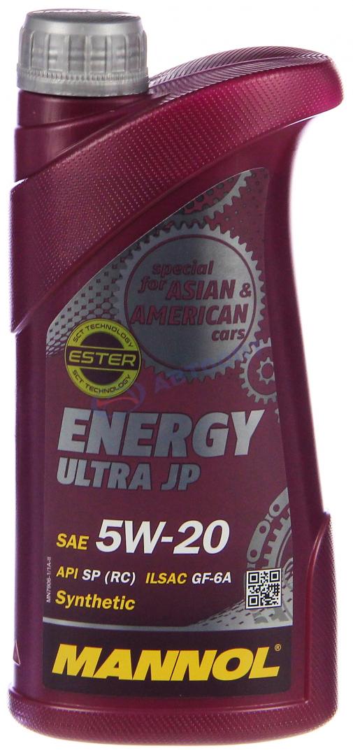 Масло моторное Mannol Energy Ultra JP 5W20 [SP] синтетическое 1л