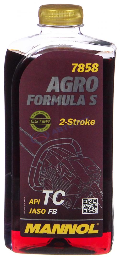 Масло моторное Mannol 2-TAKT AGRO Formula S синтетическое 1л (пластиковая канистра)